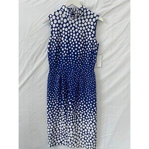 Enfocus Studio | Dresses | Enfocus Studio Blue And White Floral Midi Dress
